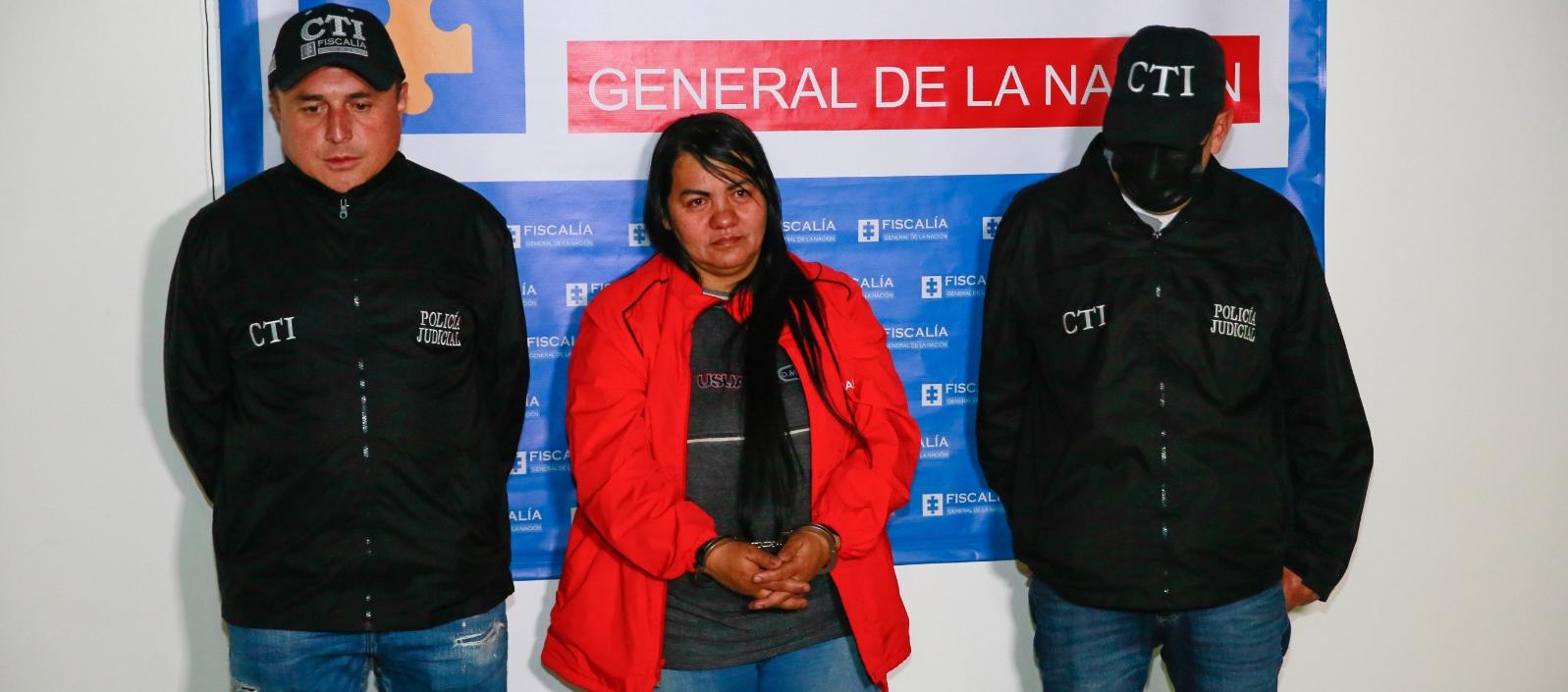 María Dirmedy Valencia Serna, capturada.