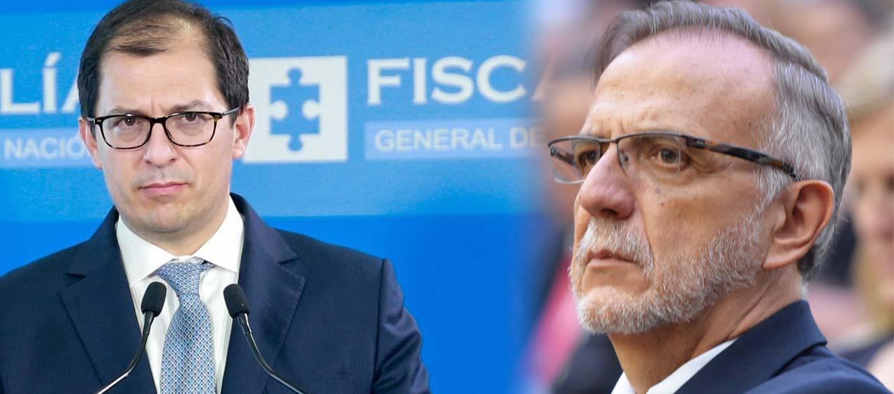 Fiscal General Francisco Barbosa e Iván Velásquez, ministro de Defensa.