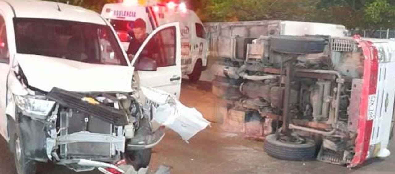 Imágenes del accidente.