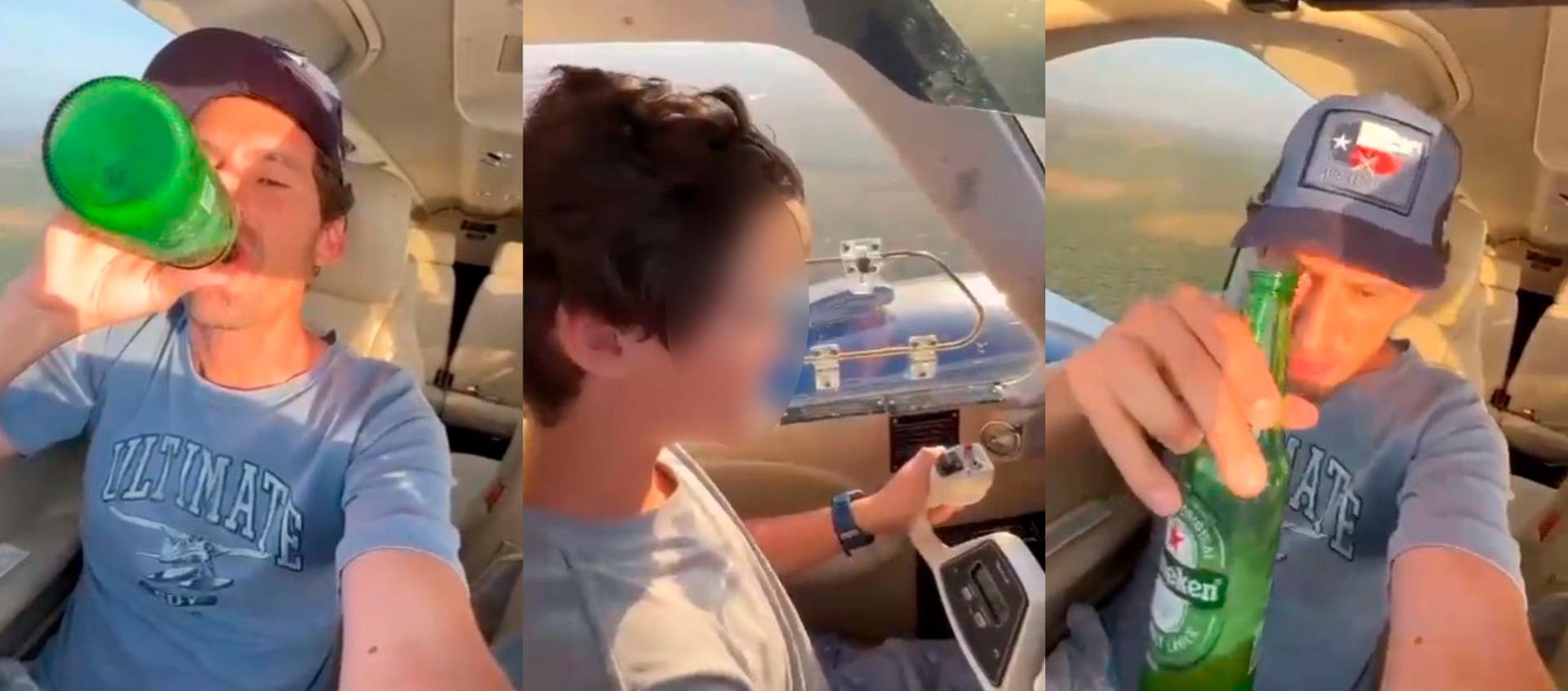 Garon Maia Filho y su hijo Francisco Veronezi Maia.