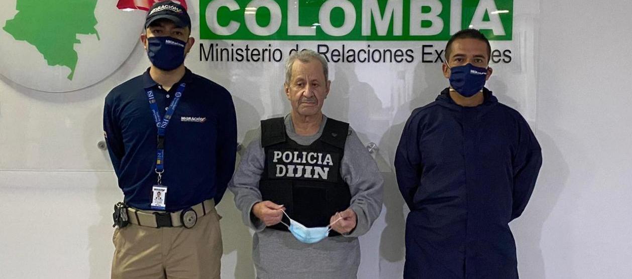 Hernán Giraldo el día que fue deportado.