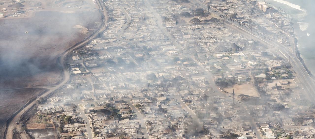 Imagen de los incendios.