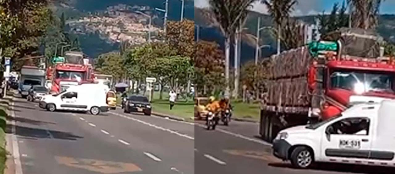 Intolerancia en vía de Bogotá. 