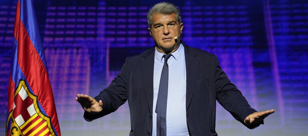 El presidente de Barcelona, Joan Laporta.
