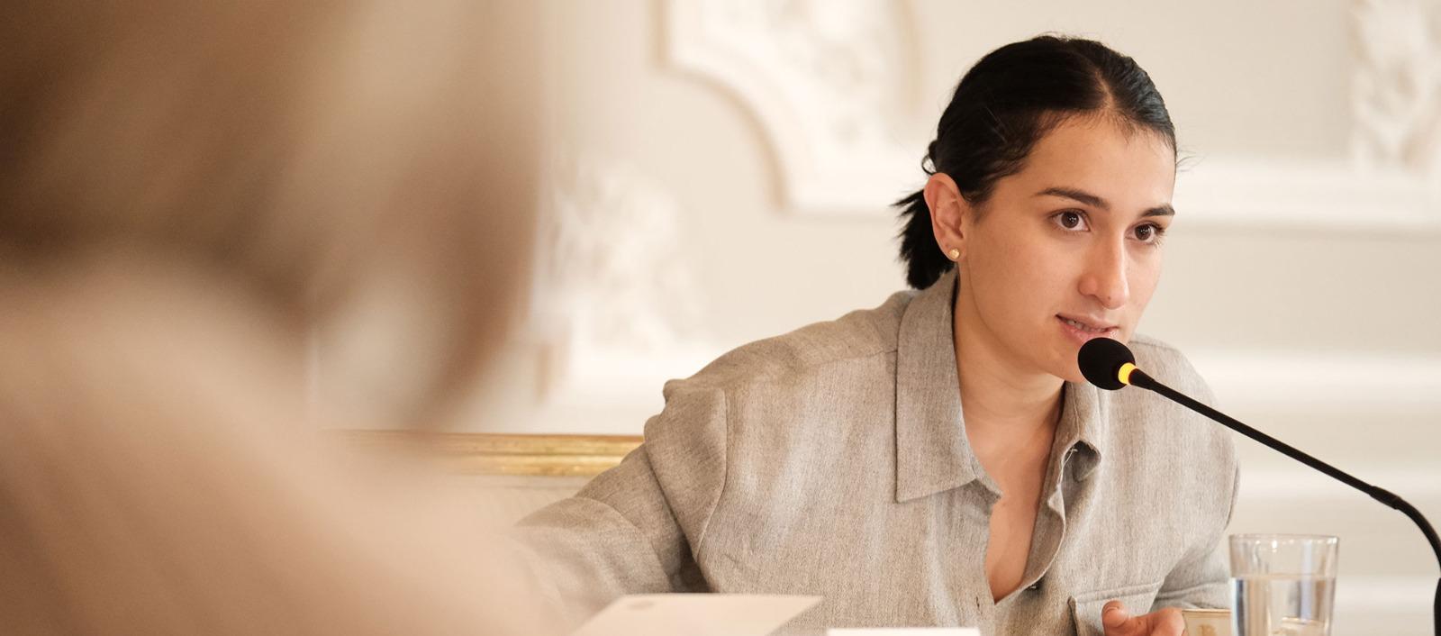 Laura Sarabia, antigua Jefa del Gabinete presidencial.