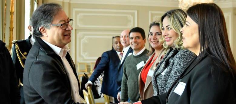 El Presidente Gustavo Petro se reunió en la Casa de Nariño con la bancada liberal.