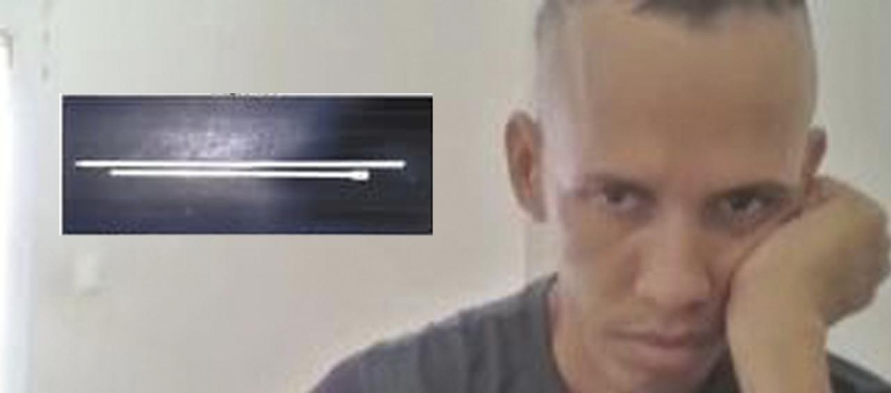 Manuel Ramón Zapateiro Romero y el zuncho que abría usado para estrangular a su expareja.