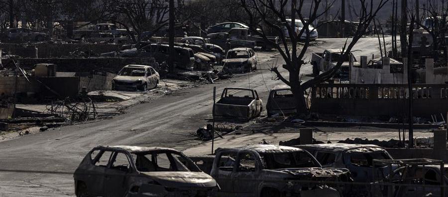Los daños de los incendios.