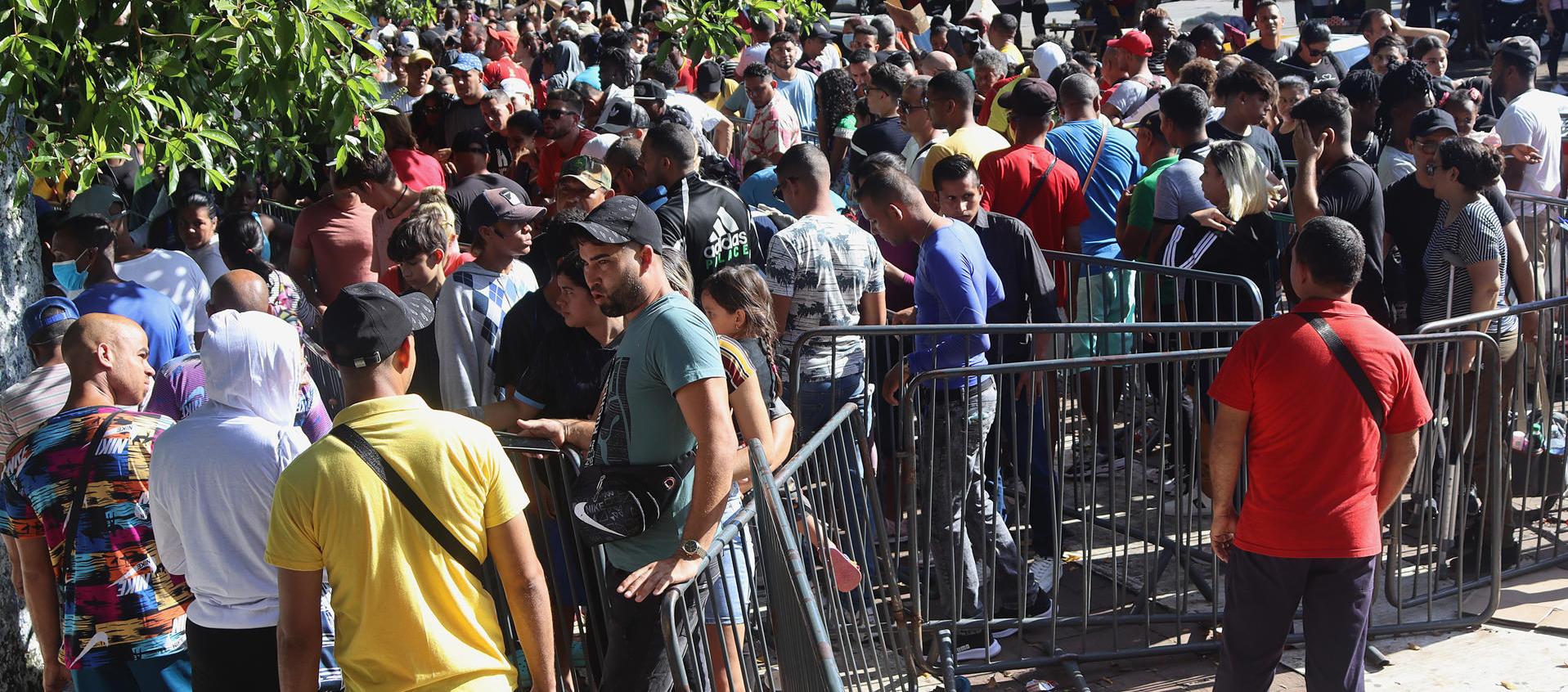 Migrantes en Tapachula.