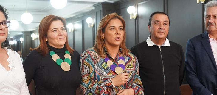 La ministra de Agricultura, Jhenifer Mojica, en el lanzamiento del Plan.
