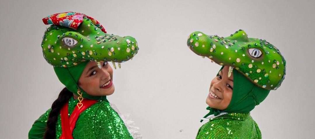 Natalia Orozco y Jesús Matiz, integrantes del Centro Artístico Mónica Lindo.