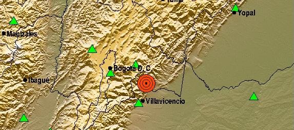 Nuevo temblor en Colombia