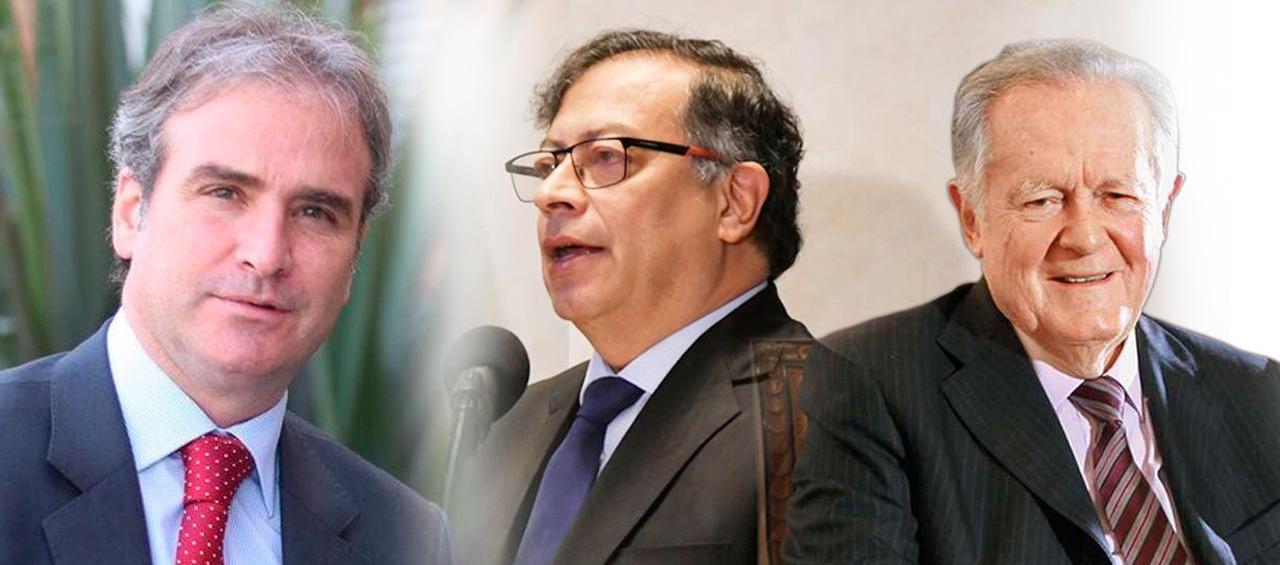 Pablo Felipe Robledo, Gustavo Petro y Luis Carlos Sarmiento Angulo