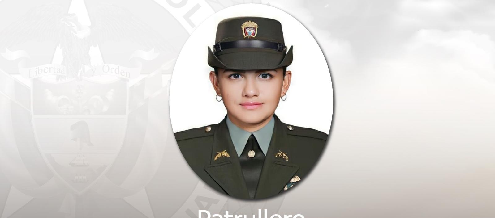 Patrullera de la Policía asesinada. 