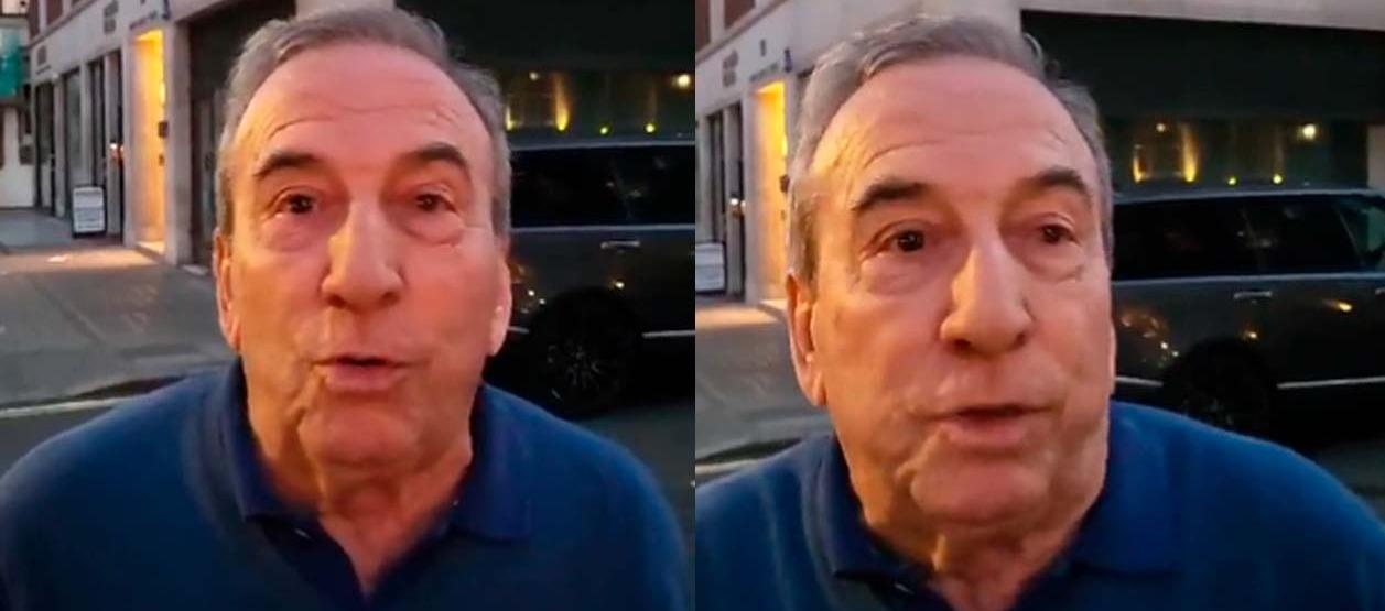 José Luis Perales en la imagen que publicó este lunes desde Londres