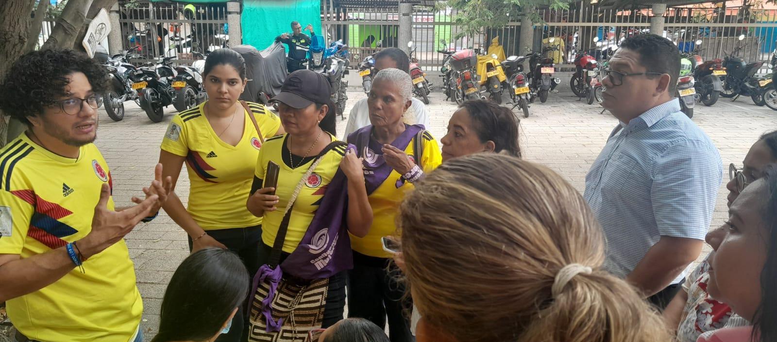Plantón de este jueves en el Centro de Servicios Judiciales