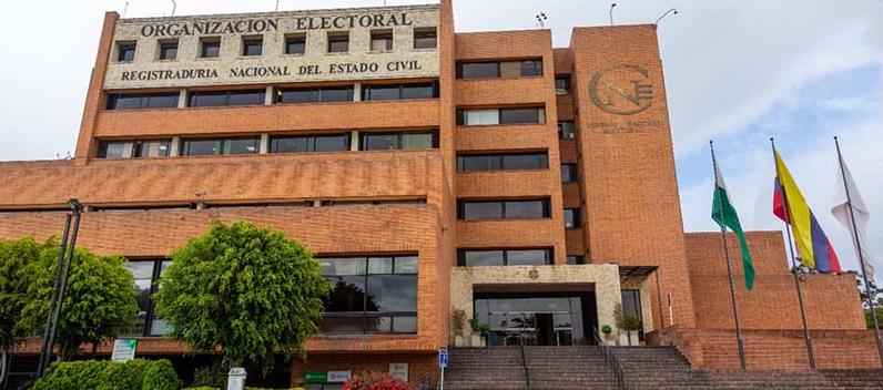 Sede de la Registraduría Nacional en Bogotá.