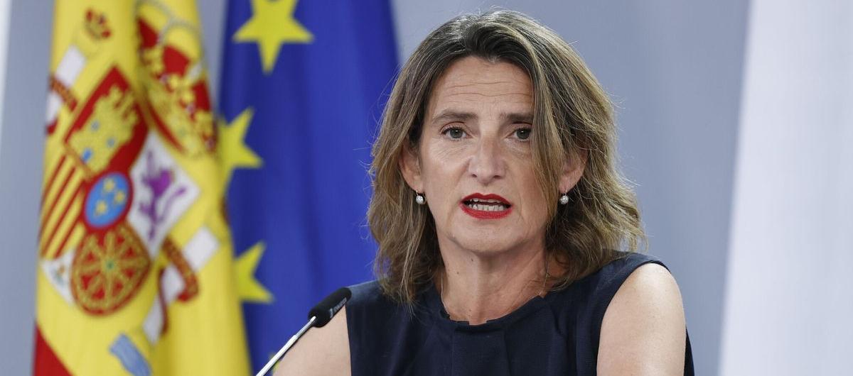 La vicepresidenta tercera y ministra de Transición Ecológica y Reto Demográfico, Teresa Ribera.
