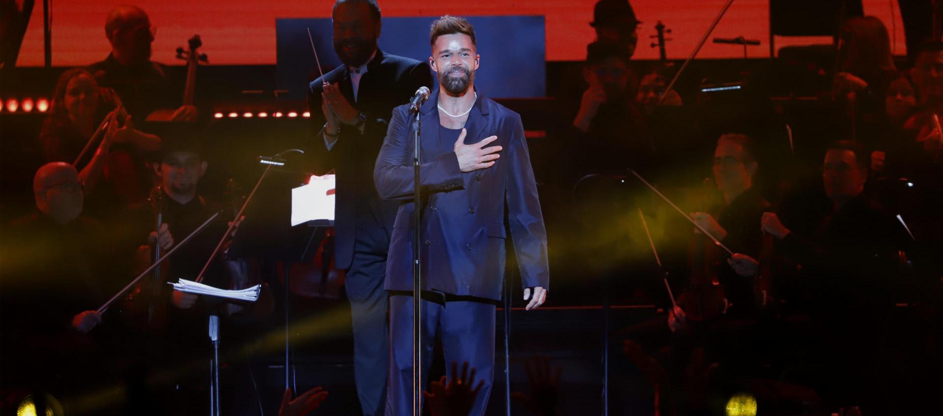 El cantante puertorriqueño Ricky Martin. 