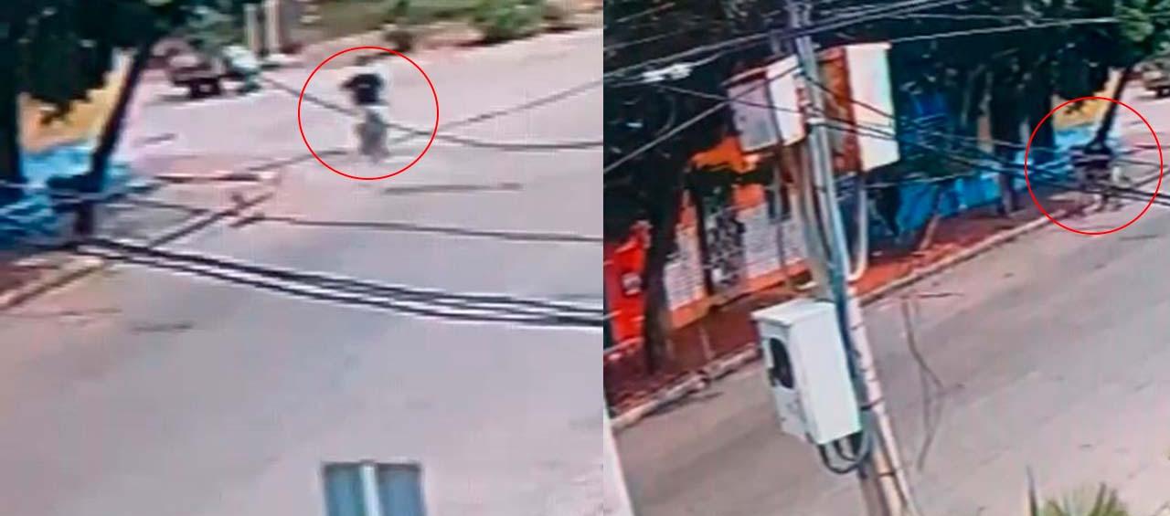 Momentos del ataque sicarial.