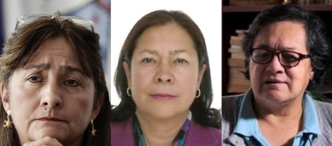 Ángela María Buitrago, Amparo Cerón y Amelia Pérez.