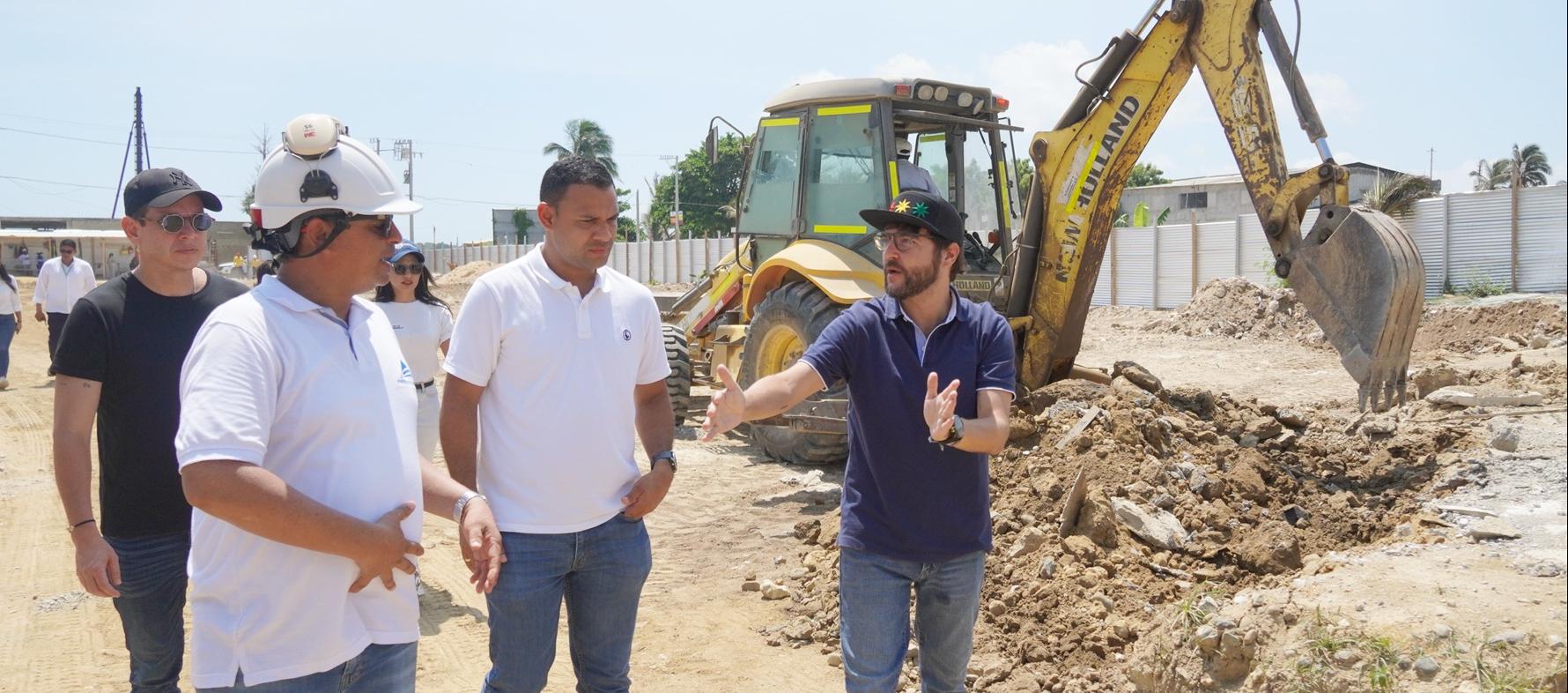 Alcalde de Barranquilla, Jaime Pumarejo, visitó las obras del Tren Turístico.