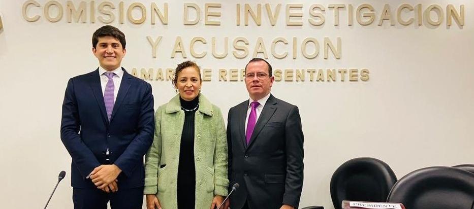 Wadith Manzur, presidente de la Comisión de Acusación de la Cámara,  junto a Olga Lucía Velásquez (Partido Verde) vicepresidenta.