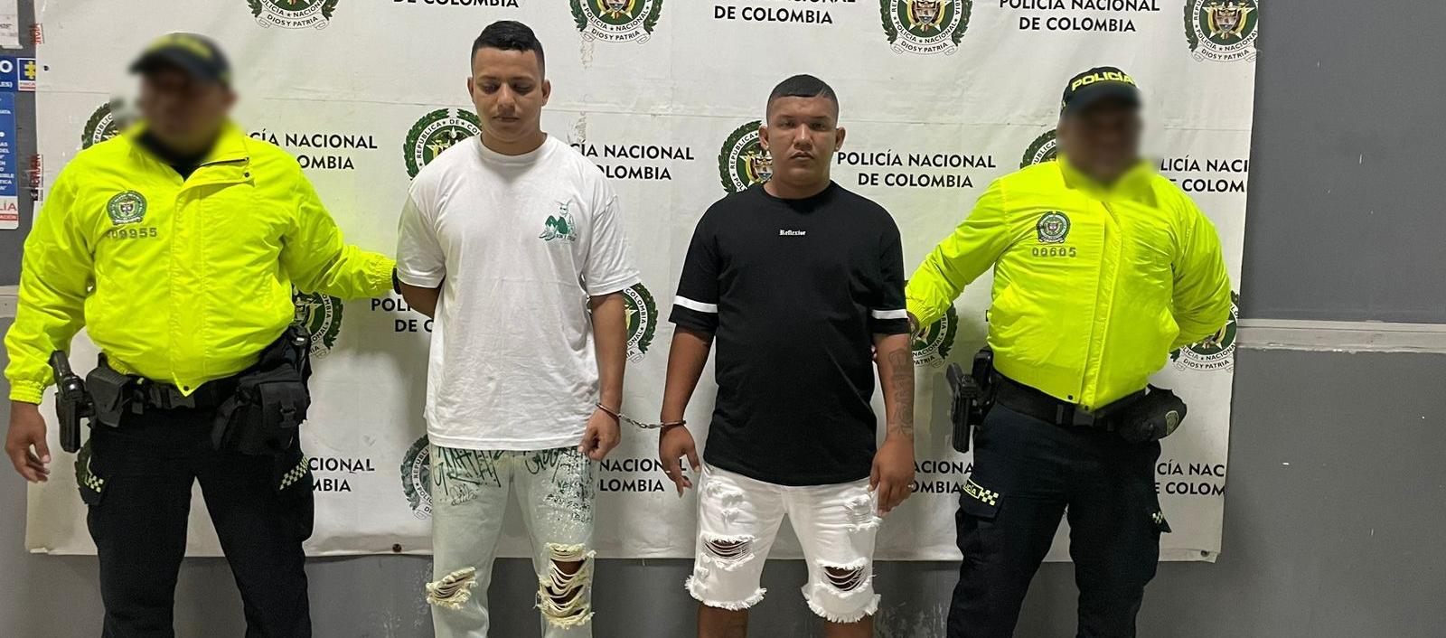 En la foto están Carlos Andrés Bolivar Rodríguez, alias ‘Pepo’ y Wilson Aldair Navarro de la Hoz, alias el ‘Gordo’.