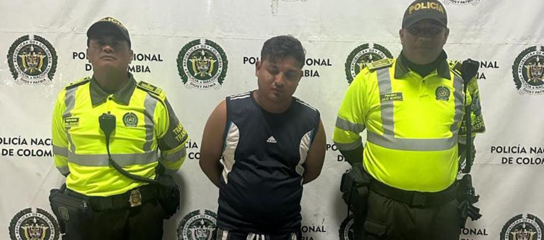 Captura del presunto agresor de la mujer.