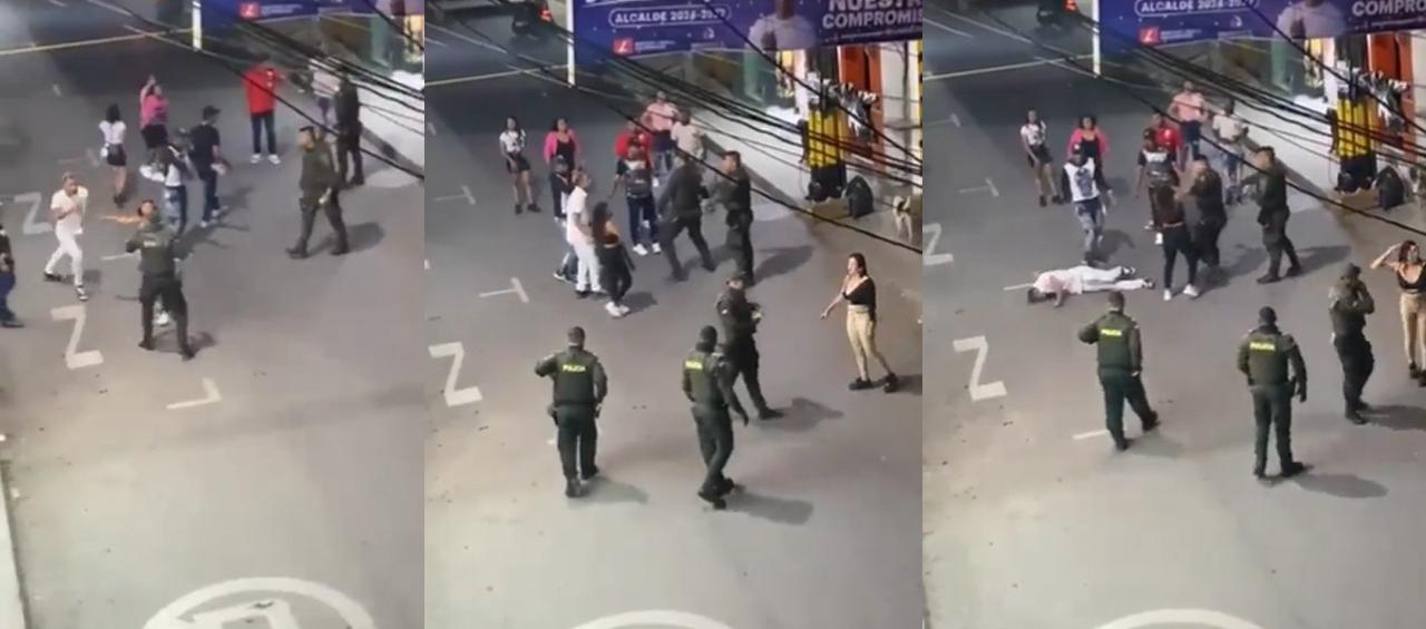 Momento exacto en donde empieza la riña.