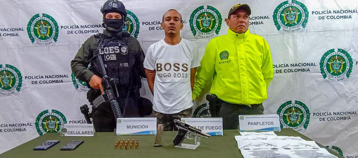 Carlos Mario Barrios, alias 'Chote', capturado.