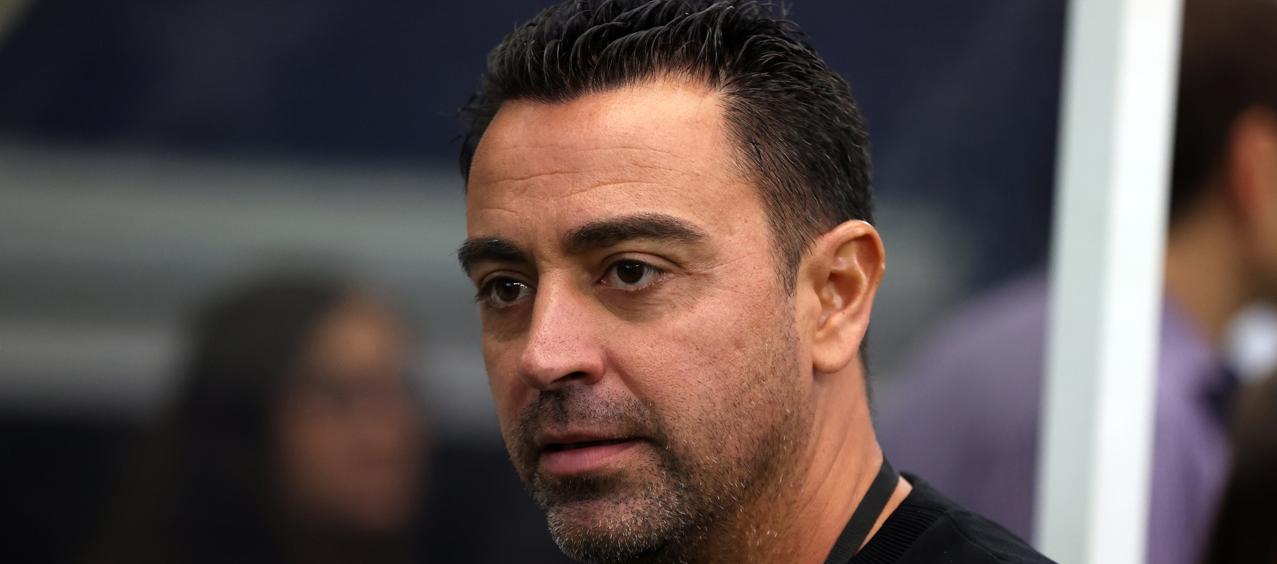 Xavi Hernández, técnico del Barcelona.
