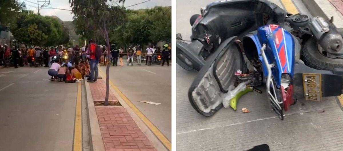 Familiares llegaron a la escena del ataque a bala en Los Almendros
