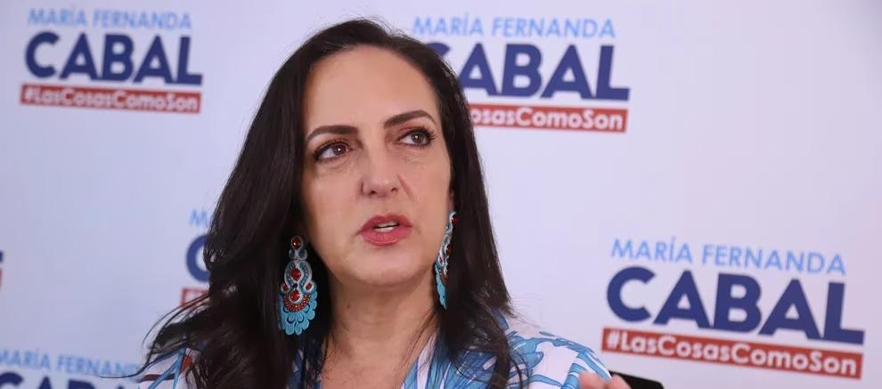 Senadora del Centro Democrático María Fernanda Cabal.