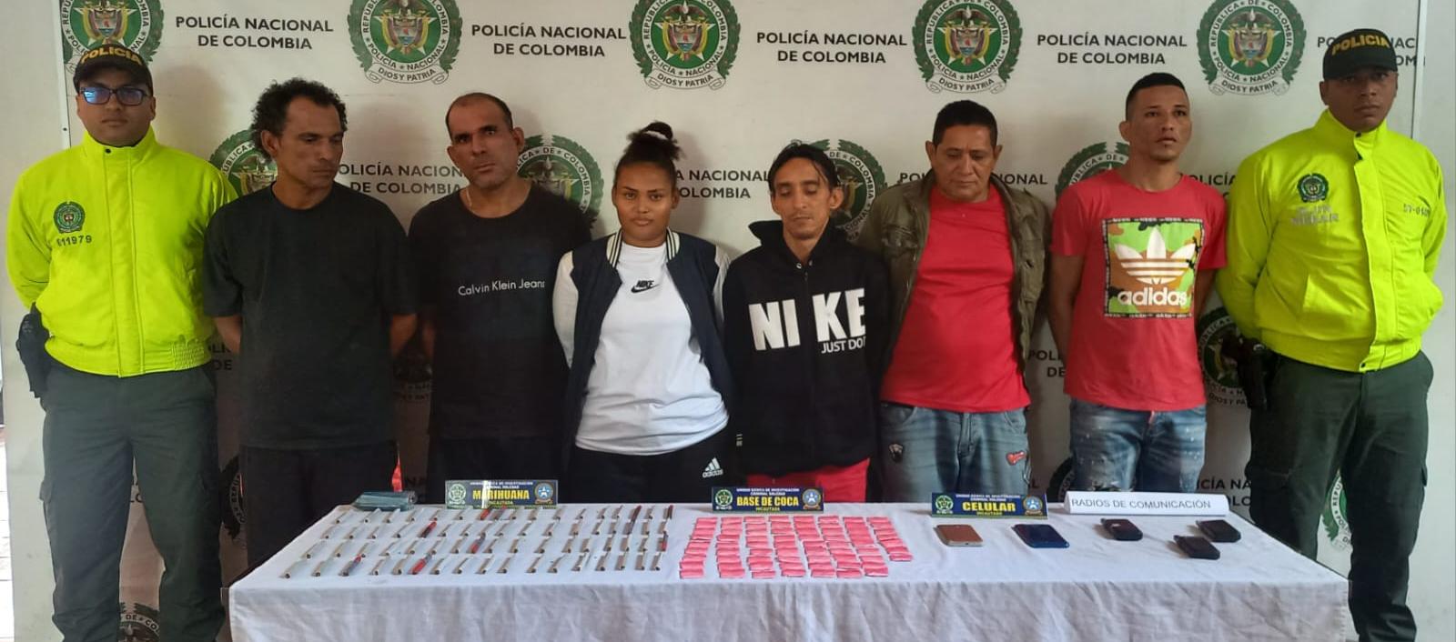 Captura de seis presuntos integrantes de la estructura delincuencial 'Los Horus'.