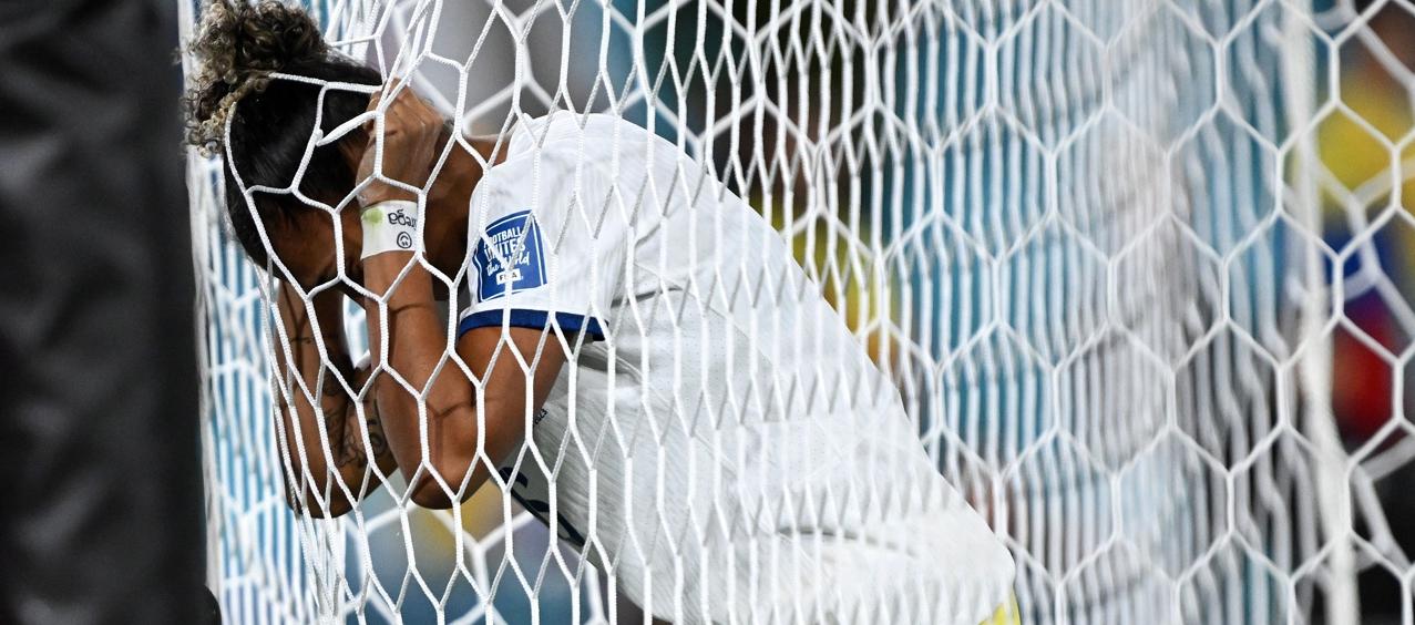 Jorelyn Carabalí no ocultó su decepción por la eliminación de Colombia del Mundial. 