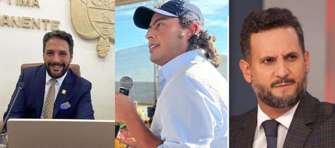 Agmeth Escaf, Nicolás Petro y Miguel Ángel Del Río.