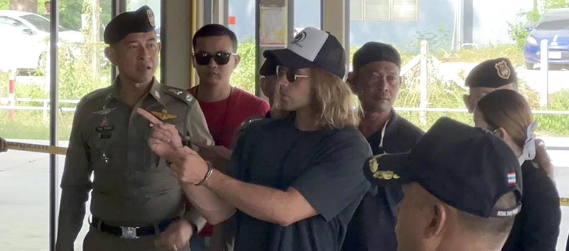 Daniel Sancho, arrestado por las autoridades de Tailandia.