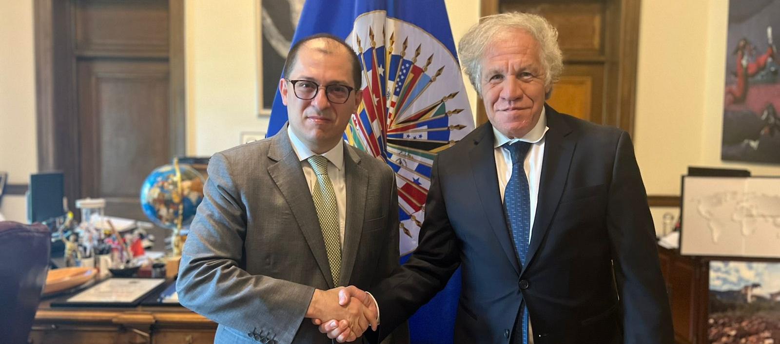 El fiscal General, Francisco Barbosa, se reunió con el secretario General de la OEA, Luis Almagro, este martes en Washington
