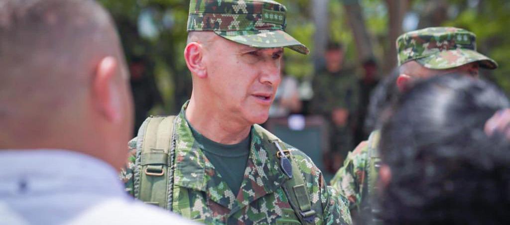 El comandante del Ejército Nacional, general Luis Mauricio Ospina Gutiérrez