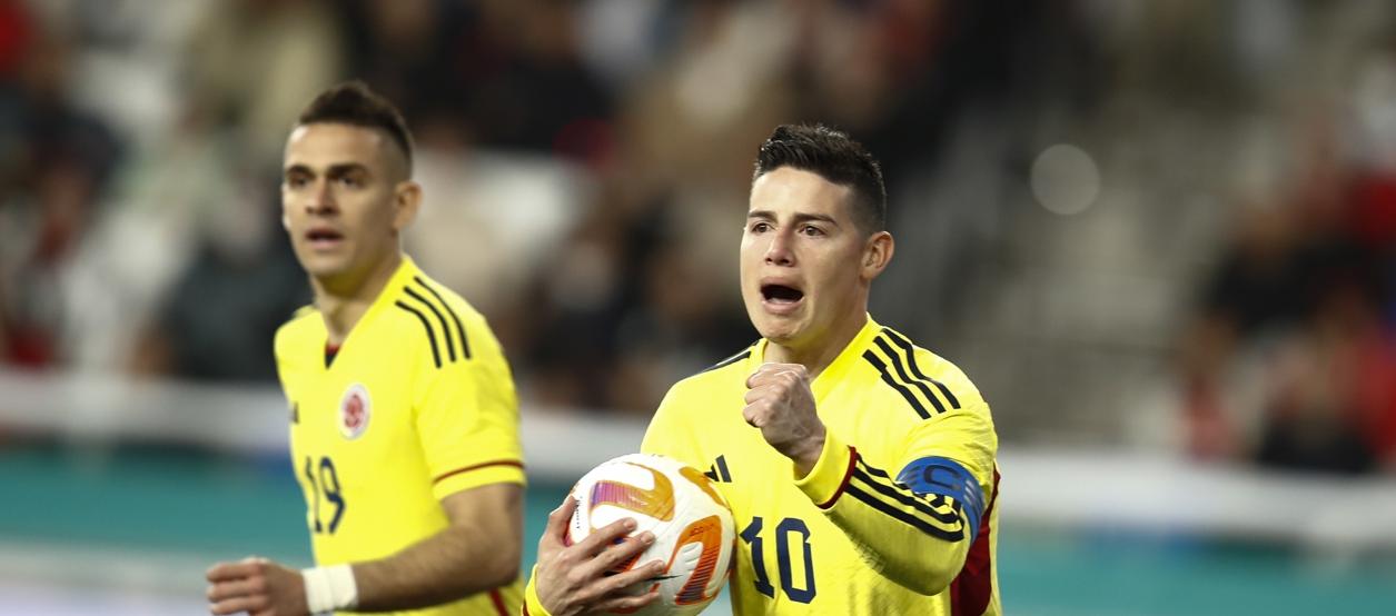 James Rodríguez regresa a la Selección Colombia para los juegos contra Venezuela y Chile. 