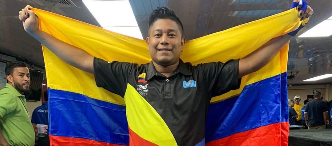 Lainiker Quiñónez, billarista que representa al Atlántico. 