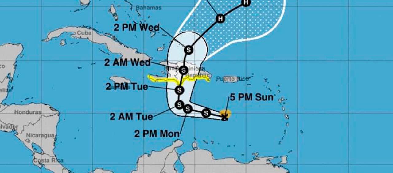 El paso de 'Franklin' no contempla su paso por el Litoral Caribe colombiano, pero tendrá influencia indirecta sobre la Costa Caribe y Pacífica
