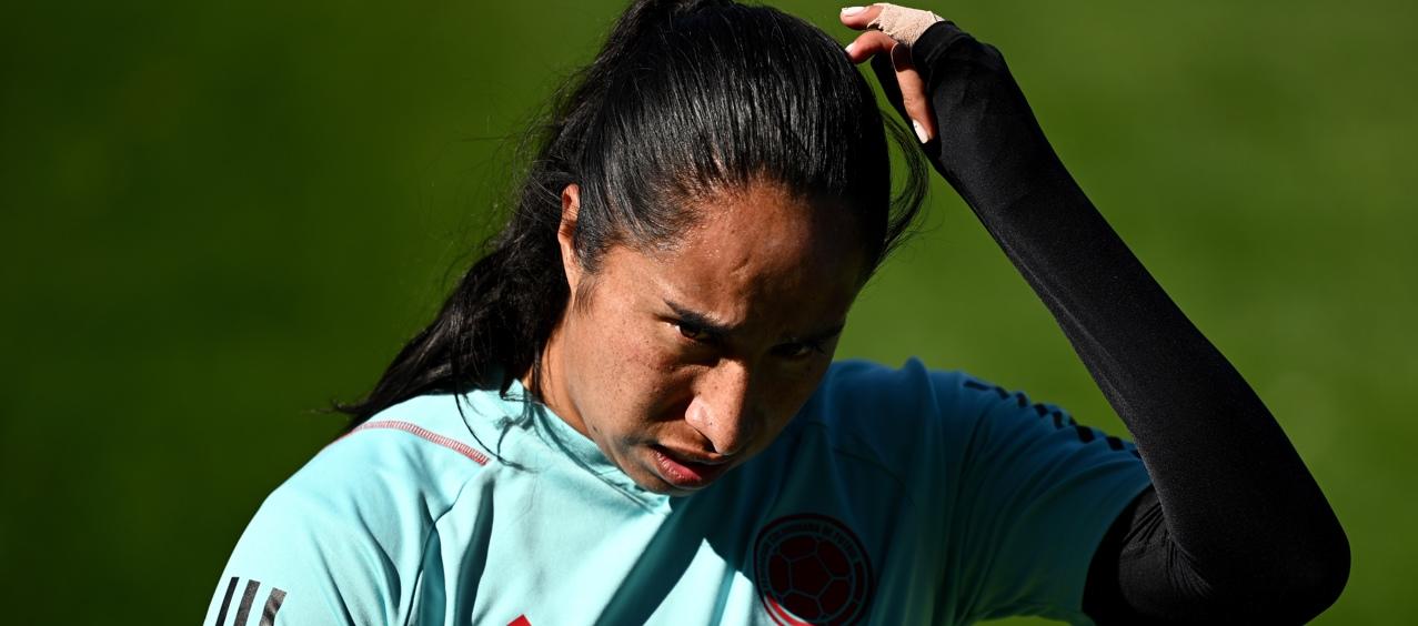 Mayra Ramírez, delantera de la Selección Colombia femenina. 