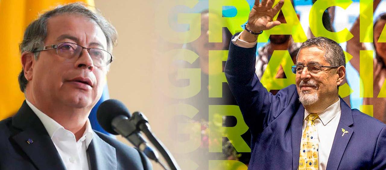 Gustavo Petro y Bernardo Arévalo