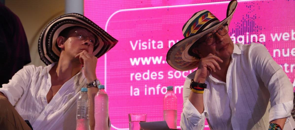 Gustavo Petro en uno de sus más recientes eventos.