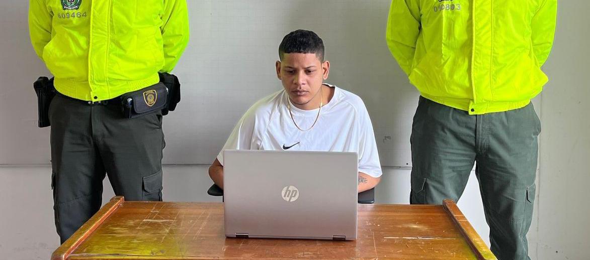 Alfredo José Almanza De la Rosa, durante la audiencia.