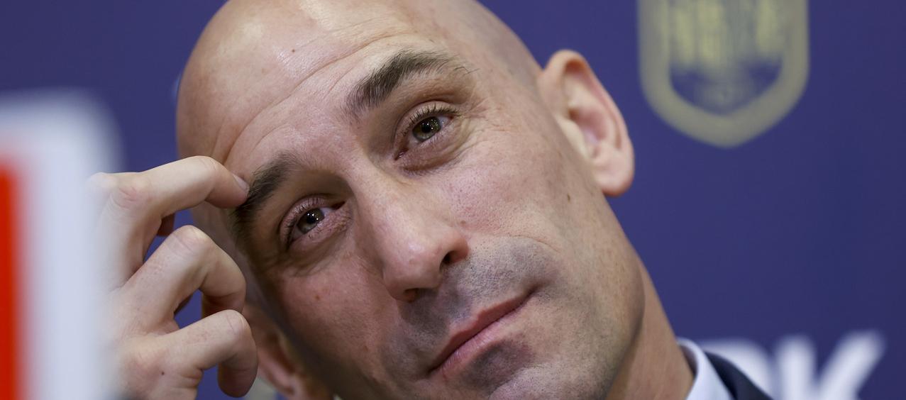 Luis Rubiales, suspendido presidente de la Real Federación Española de Fútbol.