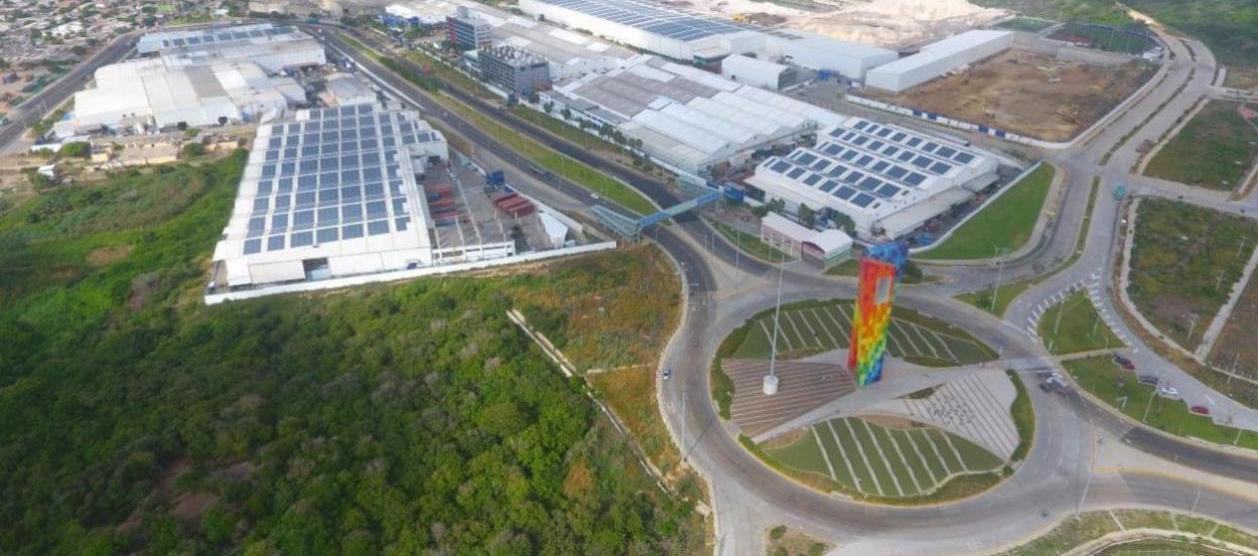 Planta de Tecnoglass en Barranquilla.