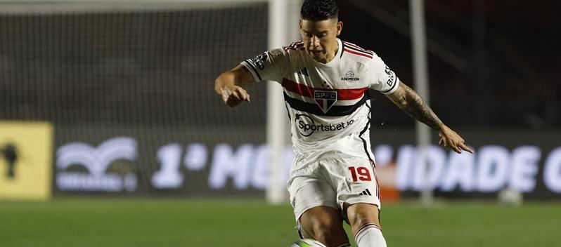 James Rodríguez jugó todo el partido contra Fortaleza. 